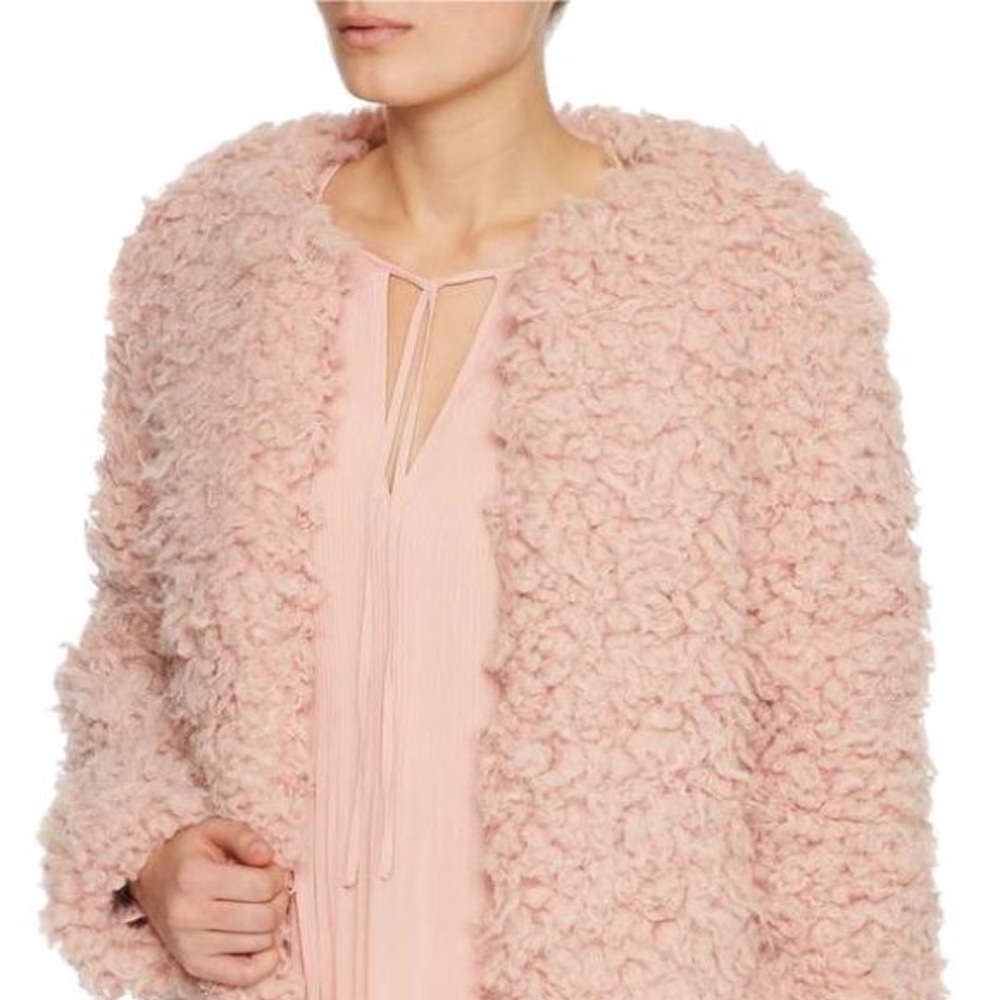 SANCTUARY. Pink Fuzzy Coat. - Picture 4 of 8
